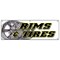 Signmission RIMS & TIRES BANNER SIGN wheels tires car rims truck suv automotive auto B-72 Rims & Tires - alternate 1